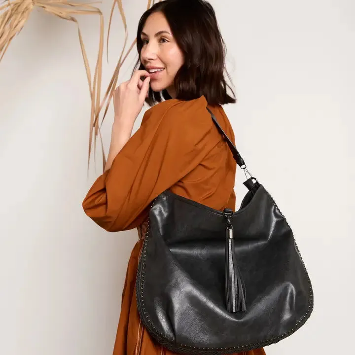 Demi Distressed Slouchy Hobo