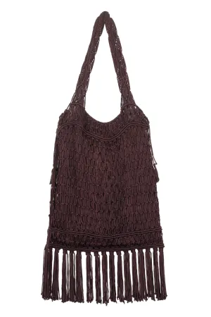 Deva mesh-knit tote bag