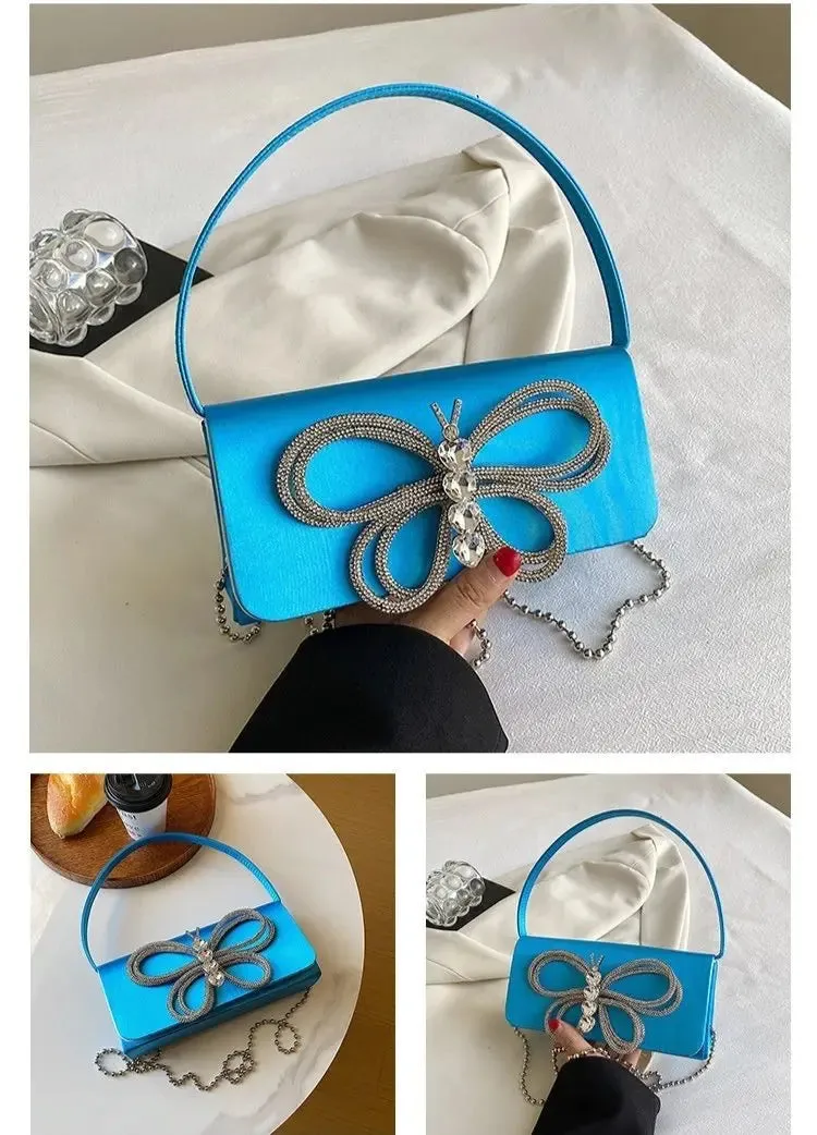 Diamond Butterfly Handbags/Shoulder Bags