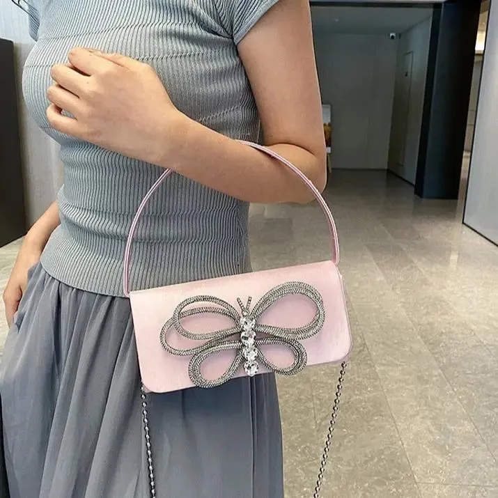 Diamond Butterfly Handbags/Shoulder Bags