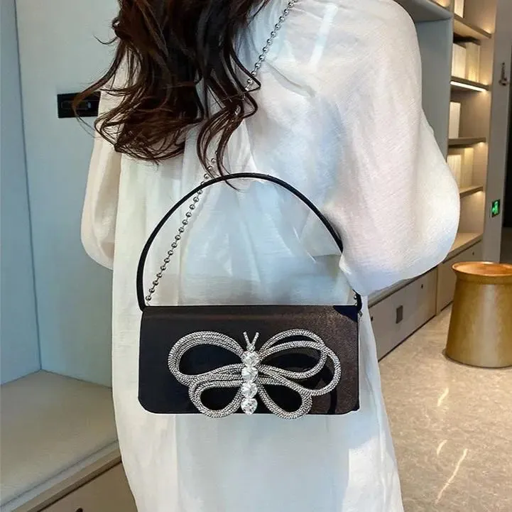 Diamond Butterfly Handbags/Shoulder Bags