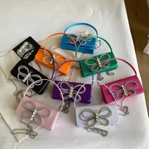 Diamond Butterfly Handbags/Shoulder Bags