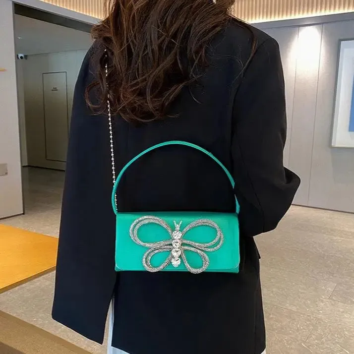 Diamond Butterfly Handbags/Shoulder Bags