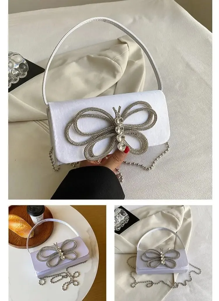 Diamond Butterfly Handbags/Shoulder Bags