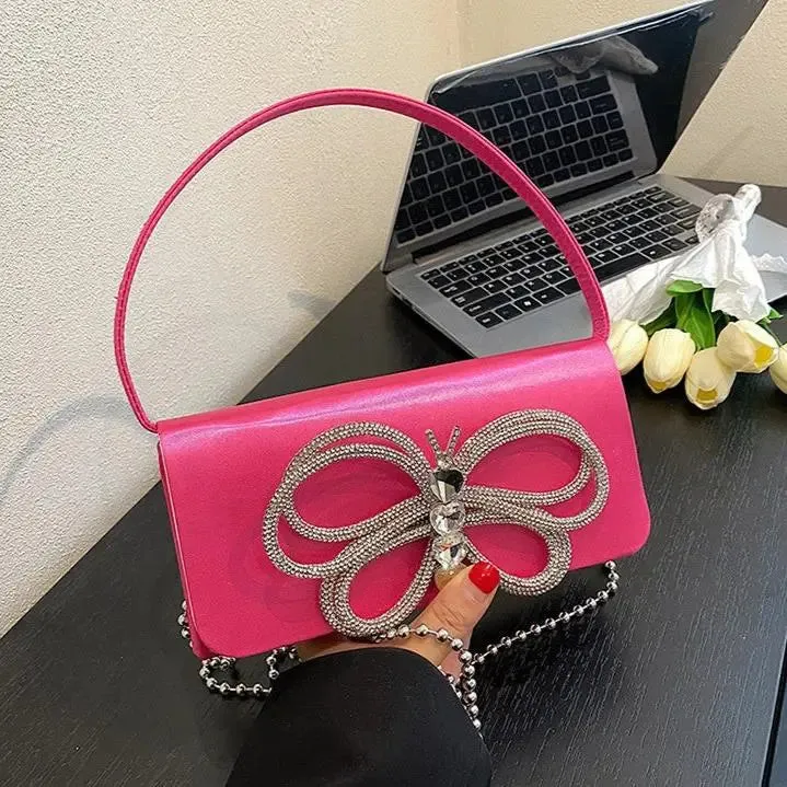 Diamond Butterfly Handbags/Shoulder Bags