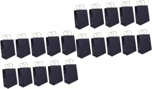 Didiseaon 2sets Food Bag Paper Handle Paper Bag Fresh Storage Takeaway for Snacks 10pcs*2