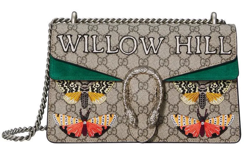 'Dionysus' Embroidered Shoulder Bag - Willow Hill