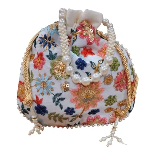 DMS RETAIL Potli Bags For Wedding Return Gifts For Women In Bulk, Ladies Return Gifts For Pooja Birthday Kitty Party Shagun Mehndi Sangeet Pack of (Pack of 10)