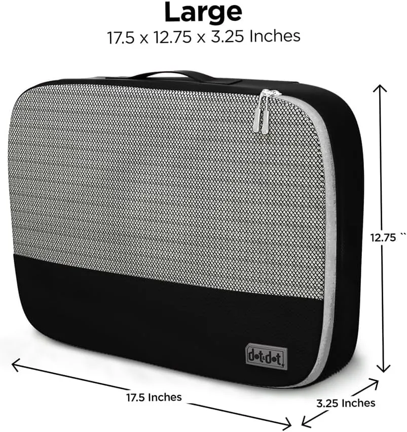 Dot&Dot Large Packing Cubes for Suitcases - 4 Pcs set of Packing Cubes for Travel - Packing Cubes for Carry on Suitcase Organizer Bags - Travel Cubes Travel Organizer Bags for Luggage