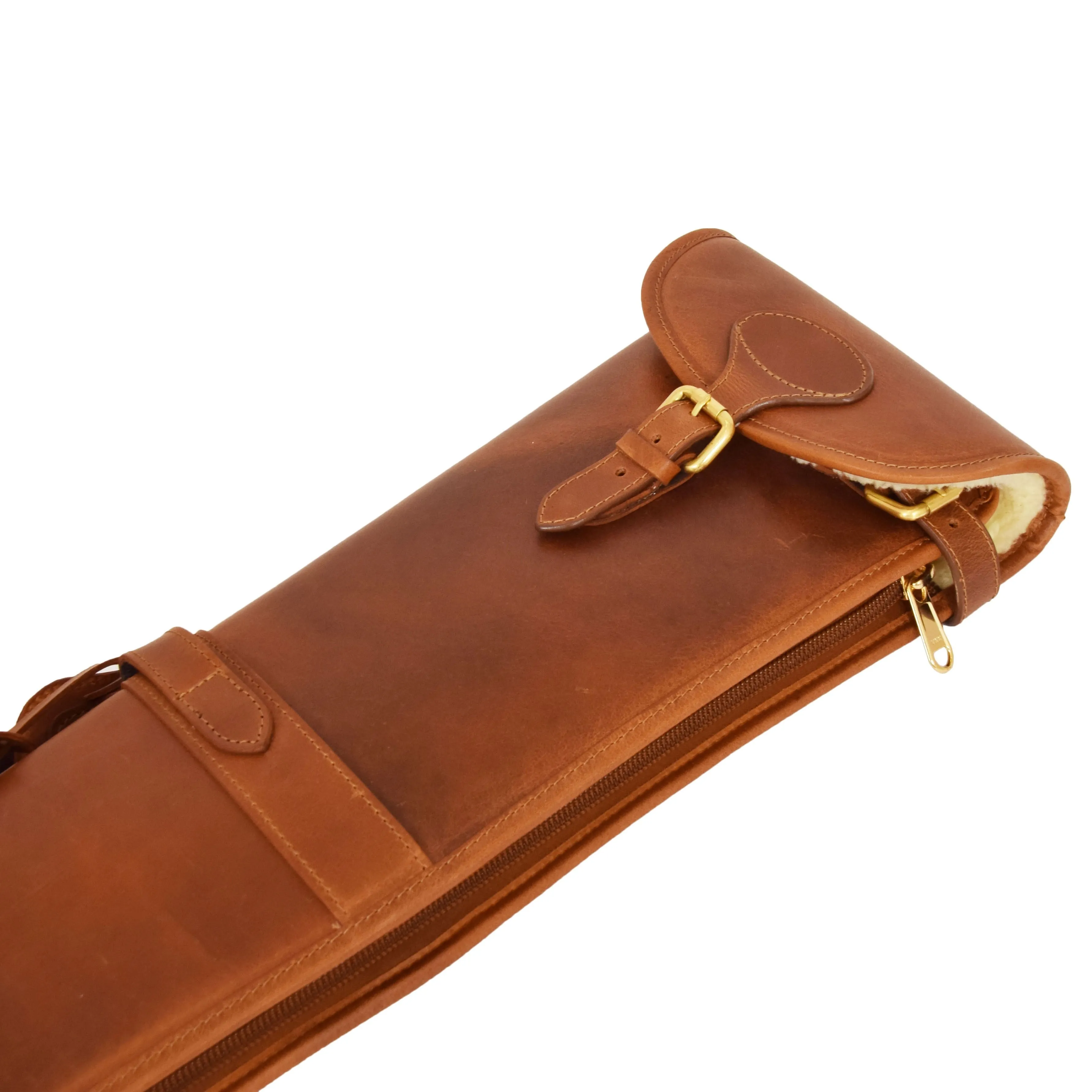 DR699 Leather Gun Slip with Shoulder Strap Tan