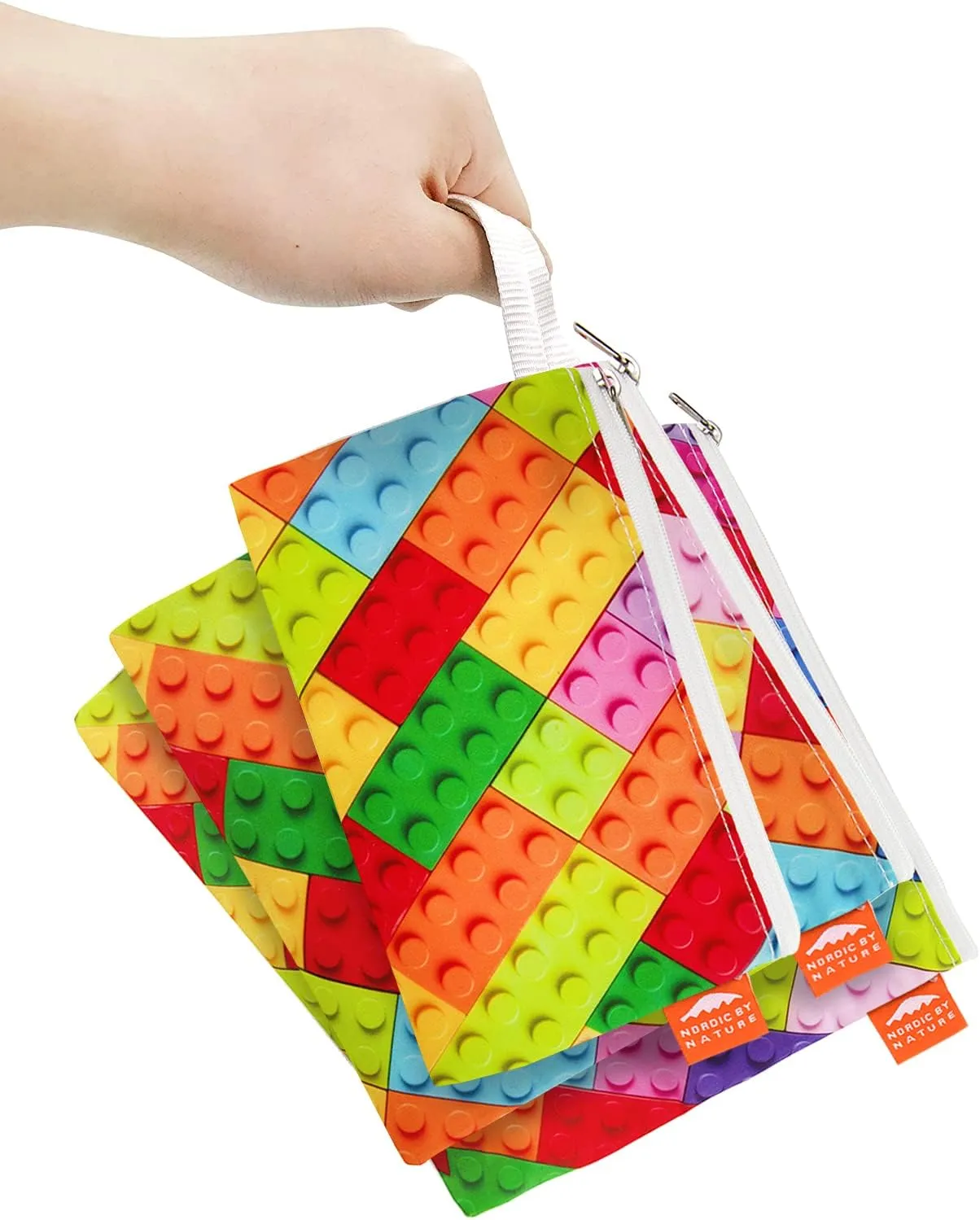 Dual Layer Reusable Sandwich Bags - Color Blocks