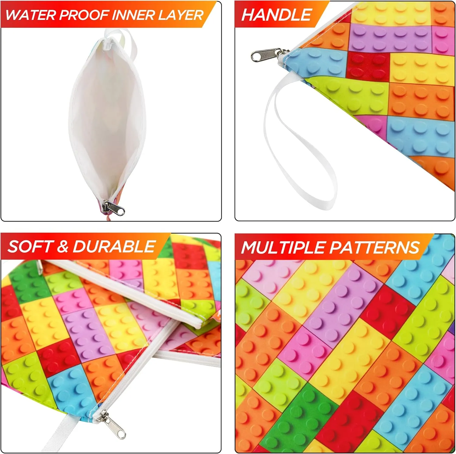 Dual Layer Reusable Sandwich Bags - Color Blocks