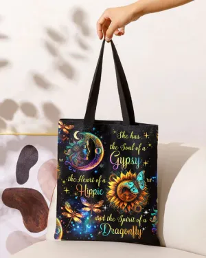 Durable Canvas Tote Bags -  SPIRIT OF A DRAGONFLY - Lightweight &amp, High-Capacity Options by EBDR 01220524