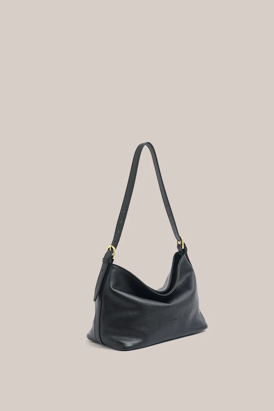 Eden Shoulder Bag - Black Leather
