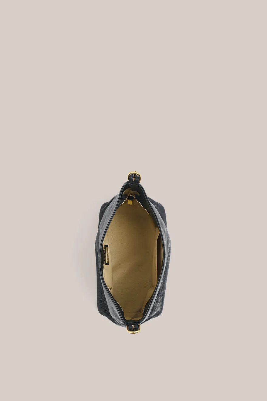 Eden Shoulder Bag - Black Leather