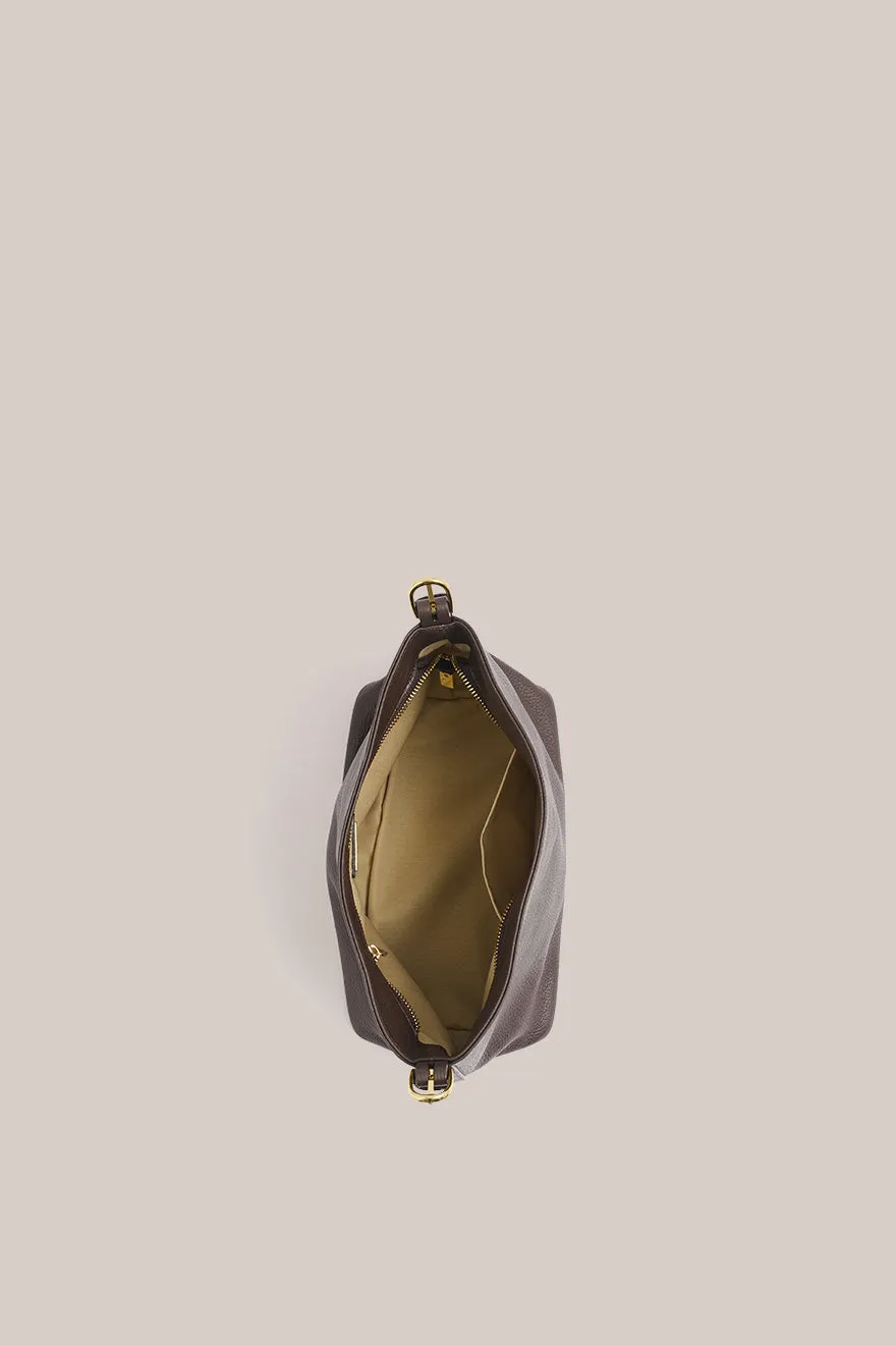 Eden Shoulder Bag - Dark Chocolate Leather