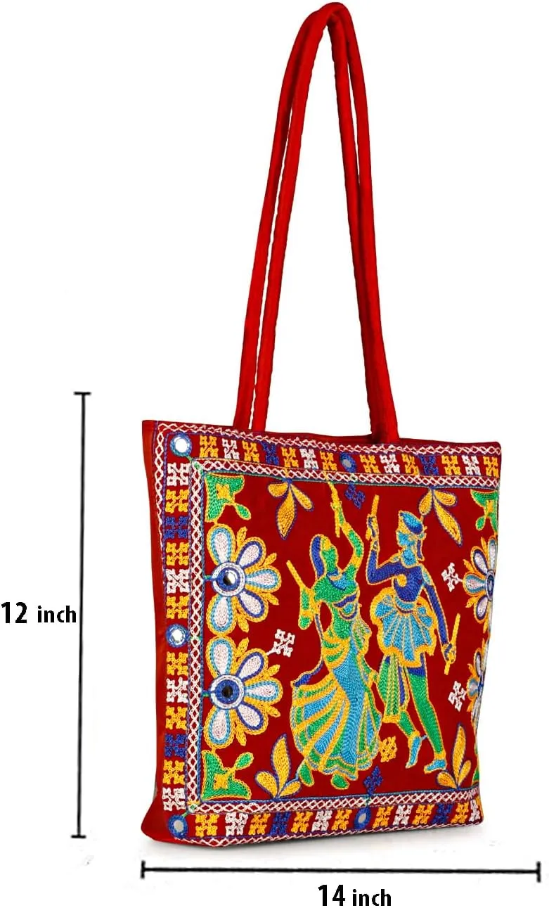 Embroidered Handmade Purses for Women Tote | Shoulder Bag | Handbag | ladies Hobo Bag Wallet Retro Canvas bag