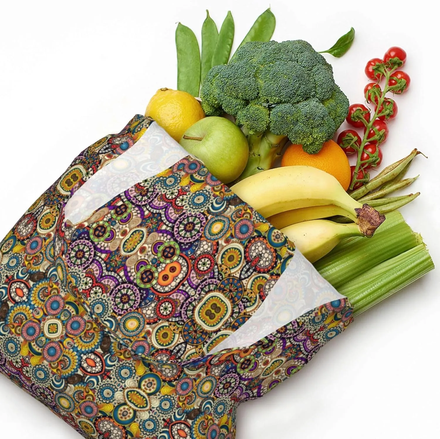 England Symbols Canvas Bag Bag Handbag Eco-Friendly Reusable Groceryshopping Bags For Women Girls