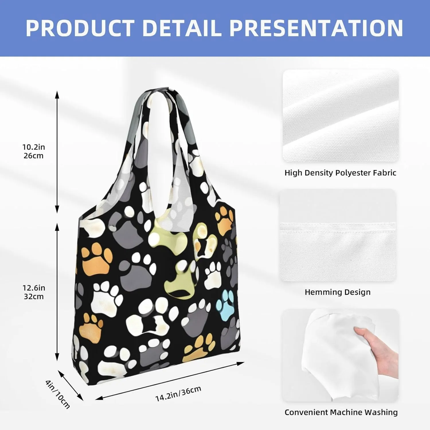Explosion Burst Red Black Canvas Bag Bag Handbag Eco-Friendly Reusable Groceryshopping Bags For Women Girls