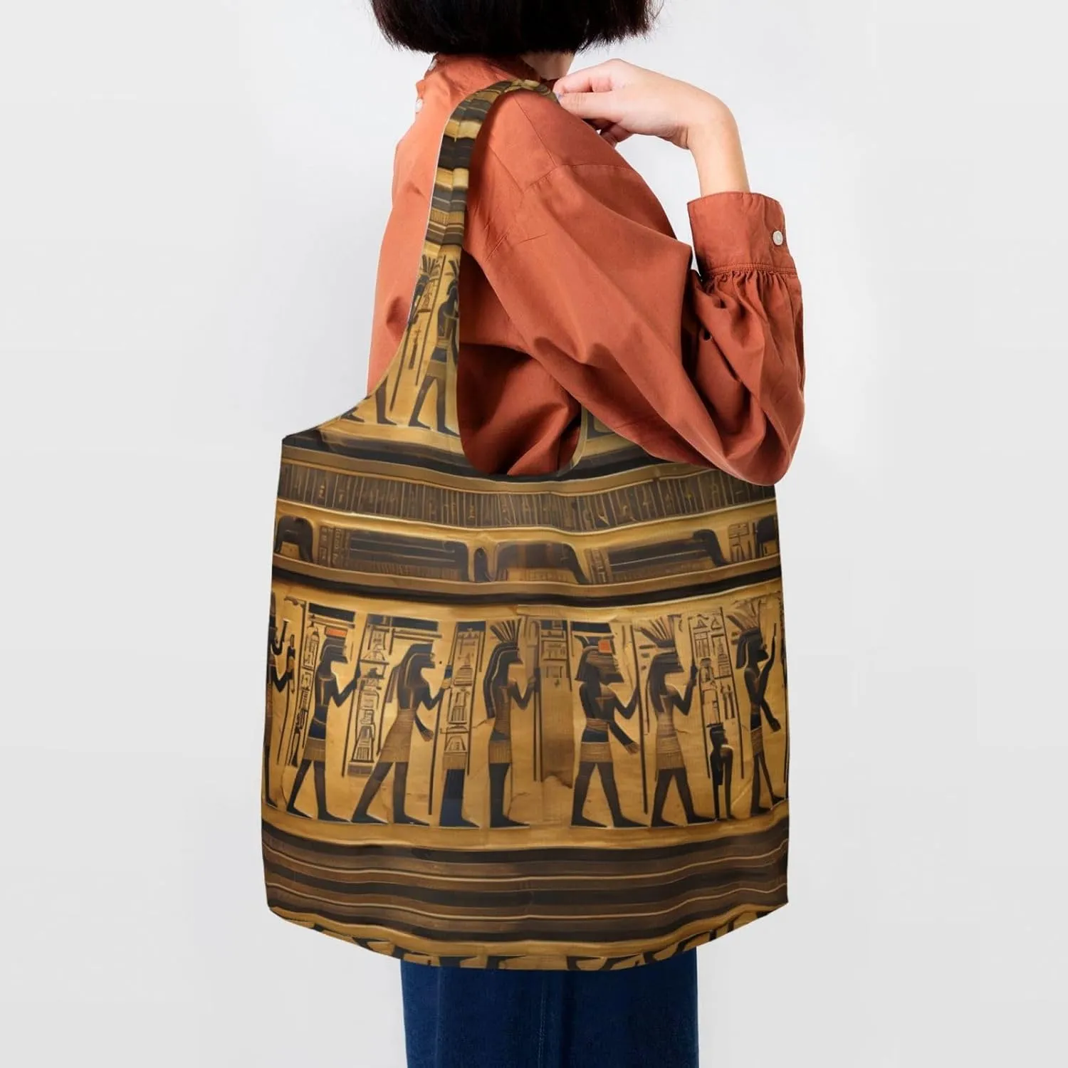 Explosion Burst Red Black Canvas Bag Bag Handbag Eco-Friendly Reusable Groceryshopping Bags For Women Girls