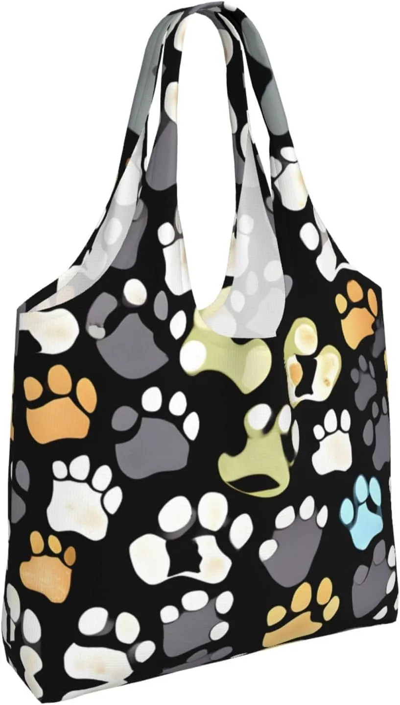 Explosion Burst Red Black Canvas Bag Bag Handbag Eco-Friendly Reusable Groceryshopping Bags For Women Girls