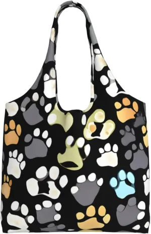 Explosion Burst Red Black Canvas Bag Bag Handbag Eco-Friendly Reusable Groceryshopping Bags For Women Girls