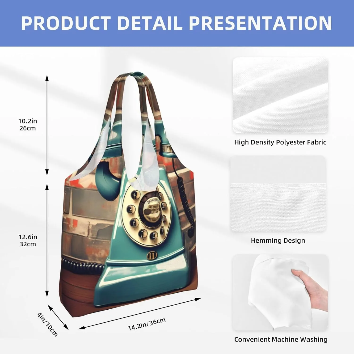 Explosion Burst Red Black Canvas Bag Bag Handbag Eco-Friendly Reusable Groceryshopping Bags For Women Girls