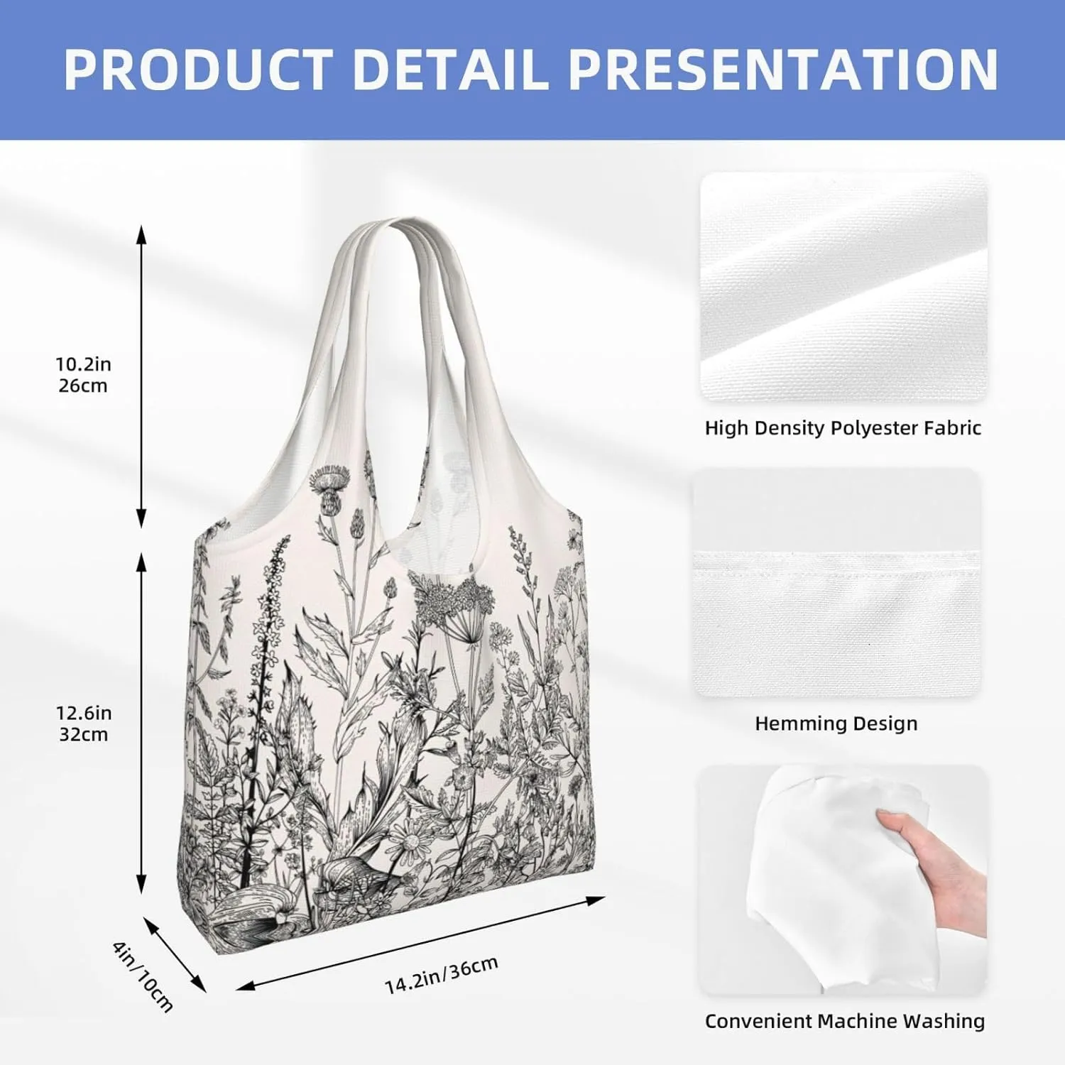 Flamingo Bird Round Leaves Canvas Bag Bag Handbag Eco-Friendly Reusable Groceryshopping Bags For Women Girls