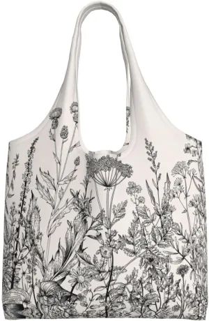 Flamingo Bird Round Leaves Canvas Bag Bag Handbag Eco-Friendly Reusable Groceryshopping Bags For Women Girls