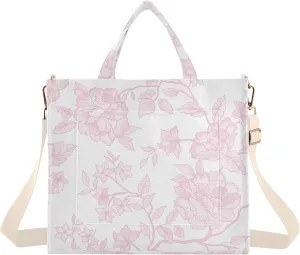 Flourish Ornamental Floral Women's Tote Handbags Top Handle Satchel Shoulder Bag Crossbody Bag for Office Travel