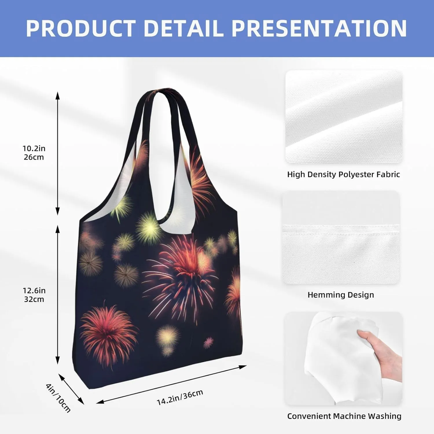 Flower Diamond Painting Canvas Bag Bag Handbag Eco-Friendly Reusable Groceryshopping Bags For Women Girls