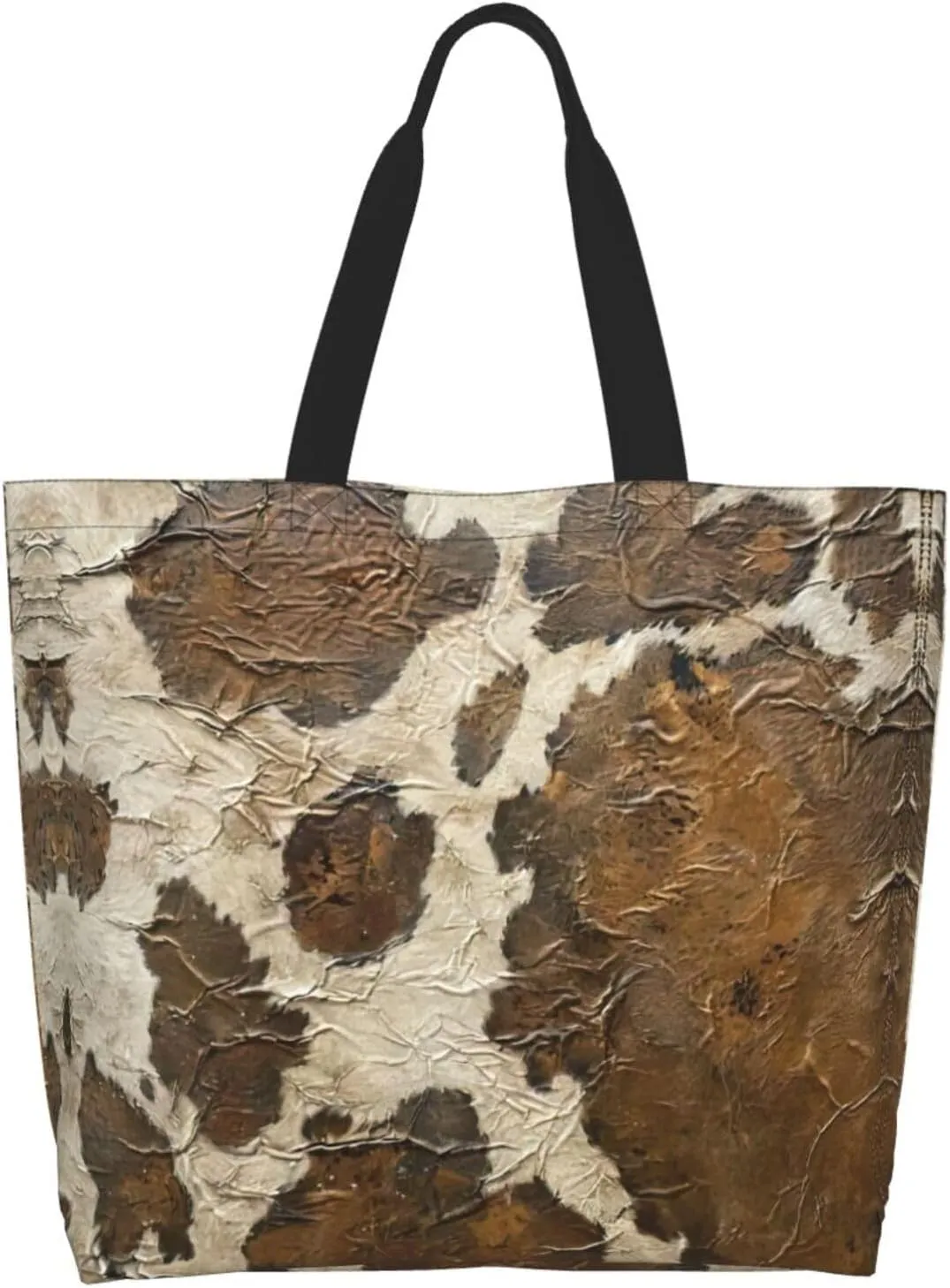 Flower Print Shoulder Bag For Women Shopping Bags Tote Bag Large Storage Handbag Grocery Bags For Travel Work