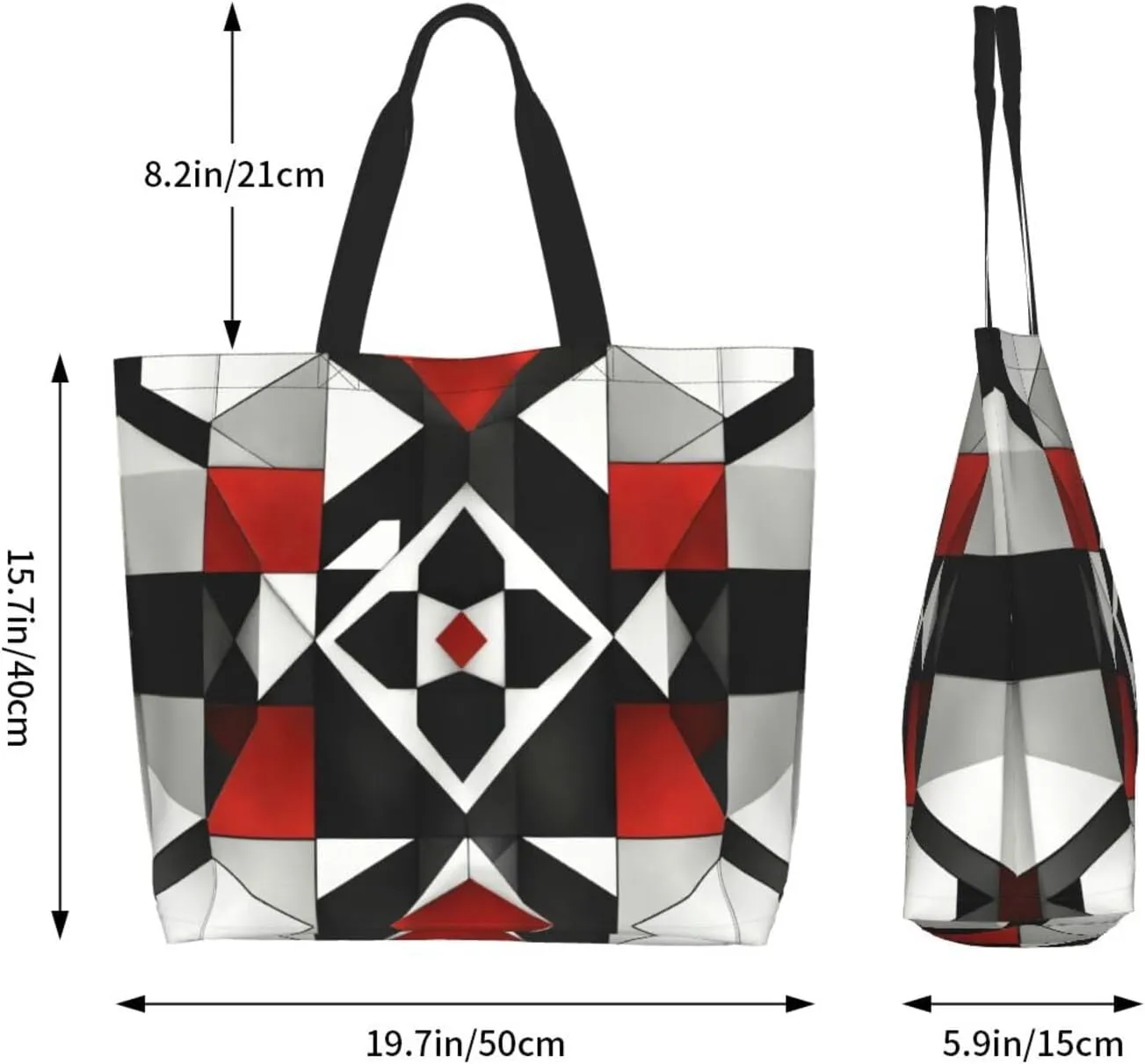 Flower Print Shoulder Bag For Women Shopping Bags Tote Bag Large Storage Handbag Grocery Bags For Travel Work