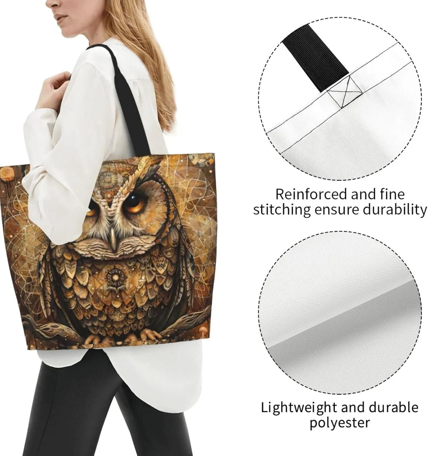 Flower Print Shoulder Bag For Women Shopping Bags Tote Bag Large Storage Handbag Grocery Bags For Travel Work