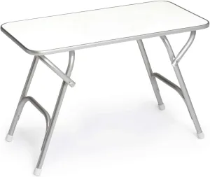 FORMA MARINE Folding Outdoor Camping Aluminum Table Melamine Top 34.7" x 17.3" x 24" Height- M200X