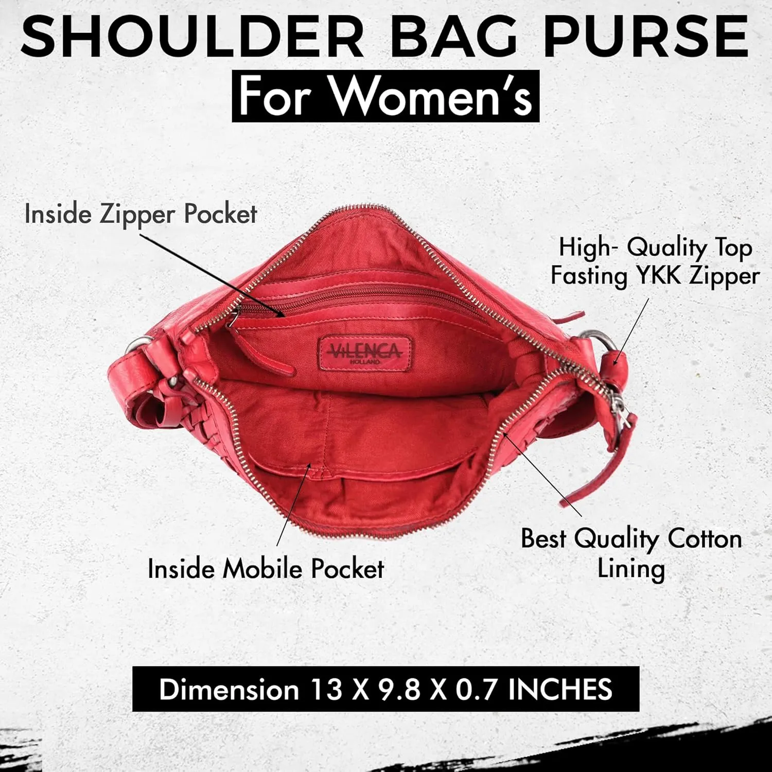 Genuine Leather Crossbody Sling Bag for Women, Purse for Women Trendy Casual Office Bag with Adjustable Strap