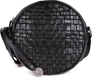 Genuine Leather Round Crossbody Bags For Women, Sling Bag For Women Crossbody Purse Trendy Casual