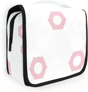 Geometric Ornamental Travel Toiletry Bag Makeup bag Waterproof Bags with Hanging Hook Foldable Travel Makeup Organizer Cosmetic Bag for Travel Toiletries and Shower Accessories