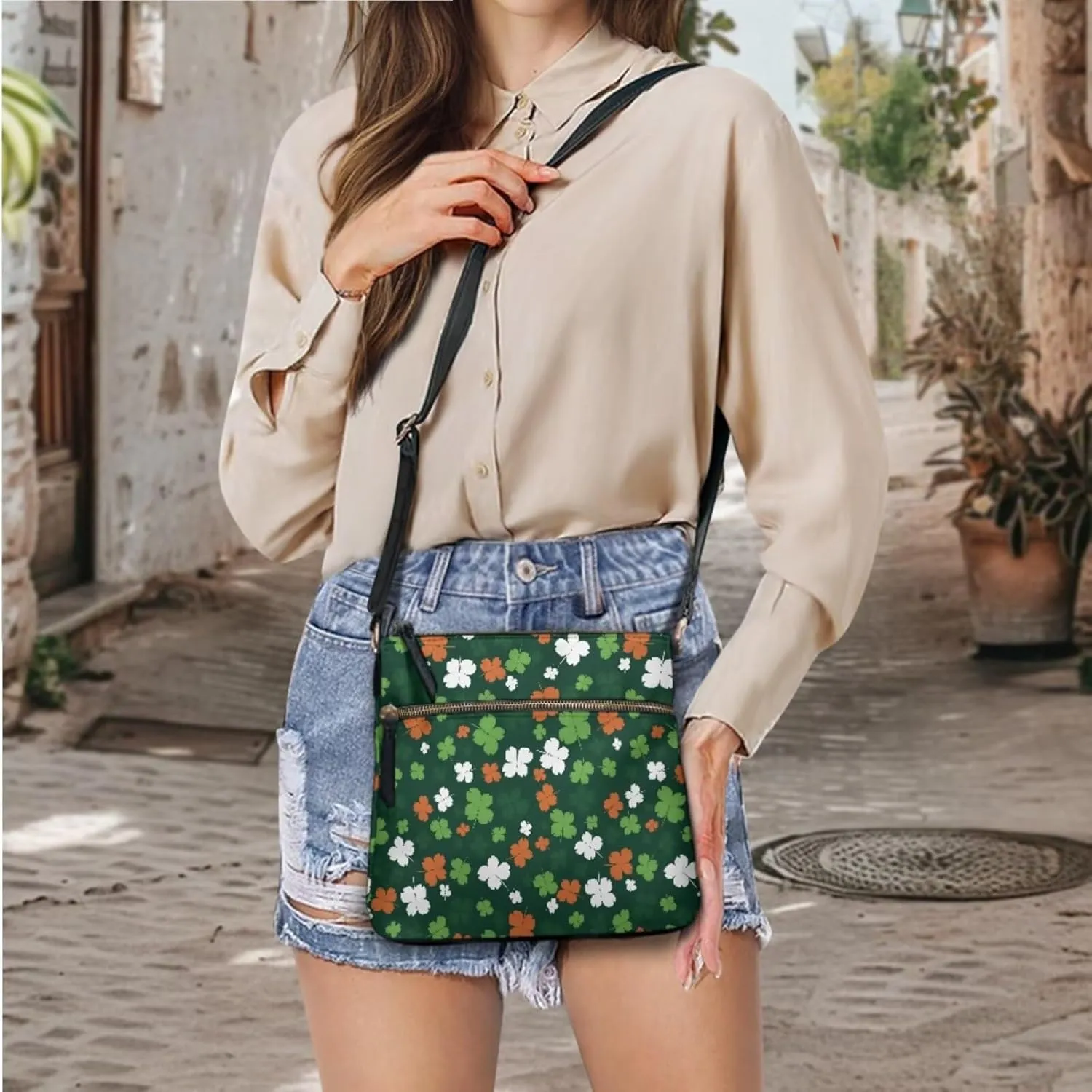 GIFTPUZZ Small Sling Bag Crossbody Bags for Women Trendy Crossbody Purse Leather Wallet Set for Ladies 2 Pack