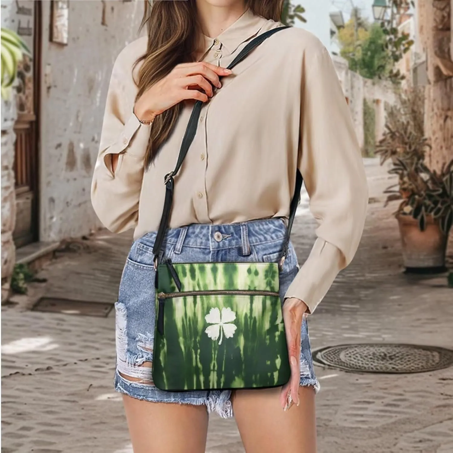 GIFTPUZZ Small Sling Bag Crossbody Bags for Women Trendy Crossbody Purse Leather Wallet Set for Ladies 2 Pack