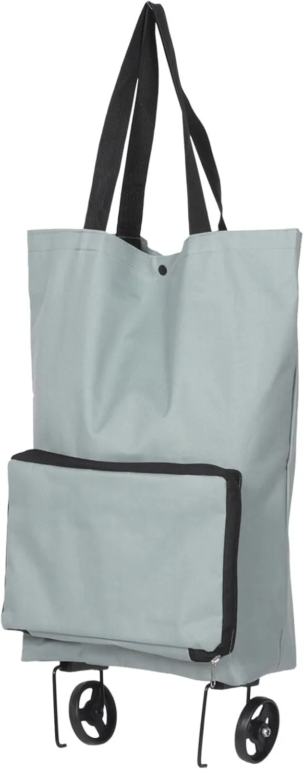 GLEAVI Portable Shopping Tug Bag Trolley Bag for Shopping Grocery Cart Crate with Wheels Folding Grocery Bag Folding Shopping Bag Grocery Shopping Bag Storage Bag Cloth Outdoor