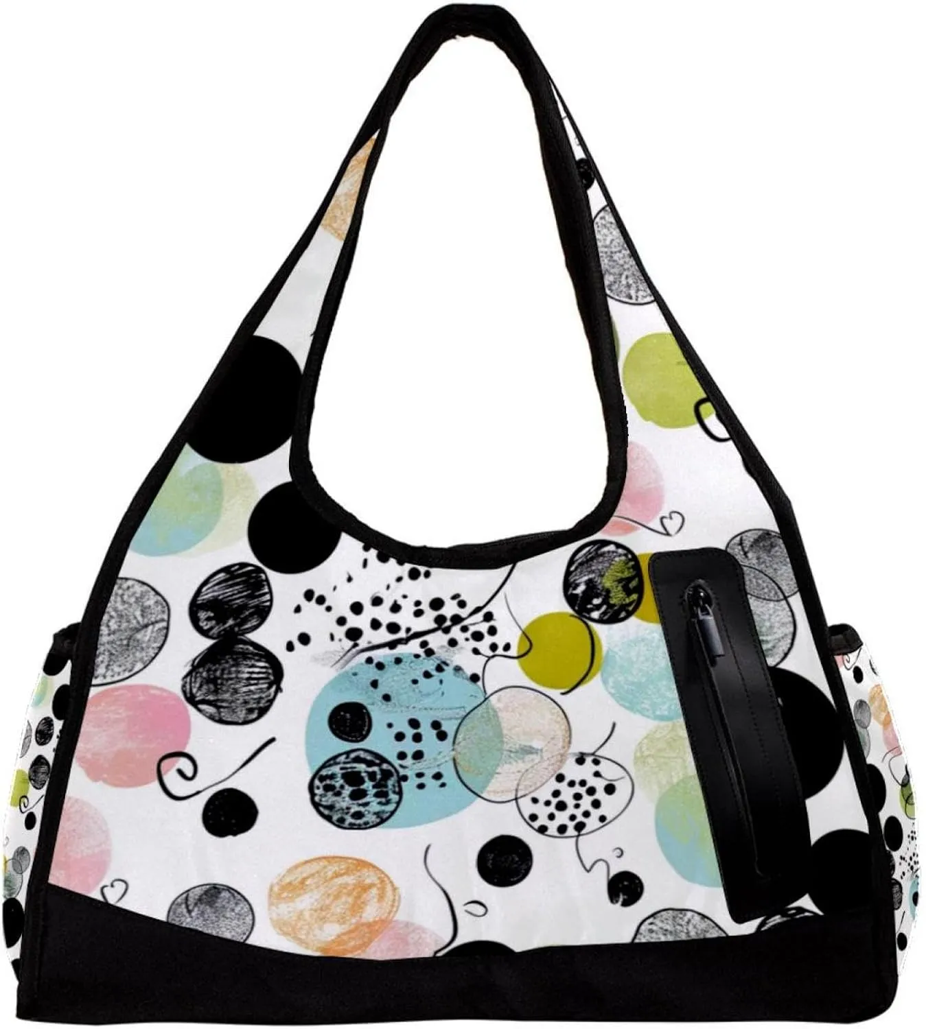 Gym Bags for Women,Duffle Bag for Travel,Easter Doodle Ornamental Eggs,Gym Bag for Men