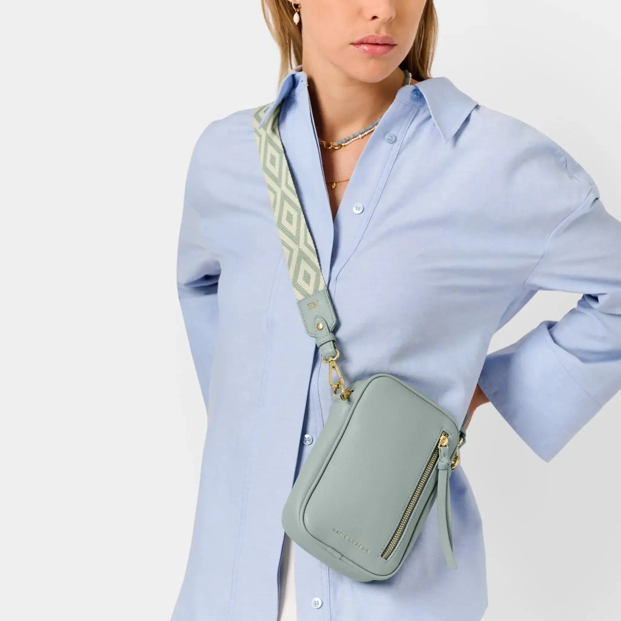 Hallie Small Crossbody Bag | Duck Egg