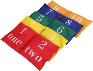 HANABASS Interactive Bean Bag Toys Set 10pcs Throwing Bean Bag Toys for Boys and Girls