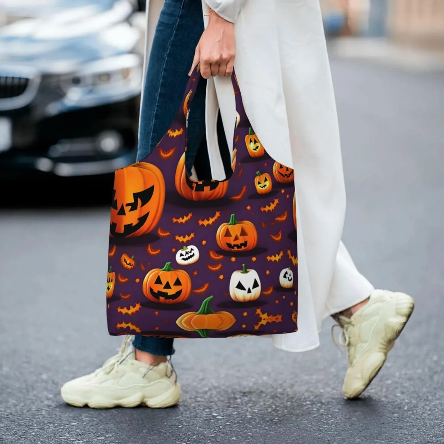 Heaps Of Orange Monarch Butterflies Canvas Bag Bag Handbag Eco-Friendly Reusable Groceryshopping Bags For Women Girls