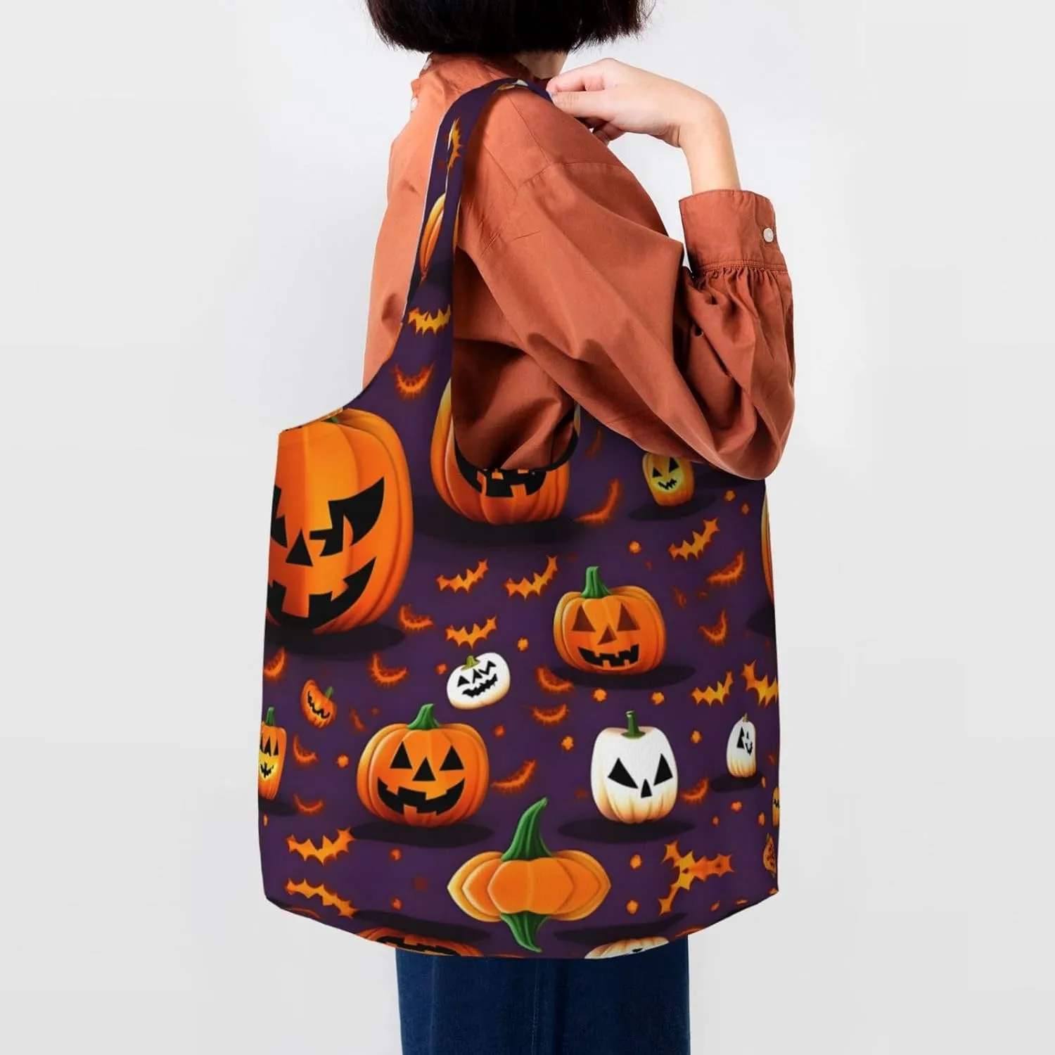 Heaps Of Orange Monarch Butterflies Canvas Bag Bag Handbag Eco-Friendly Reusable Groceryshopping Bags For Women Girls