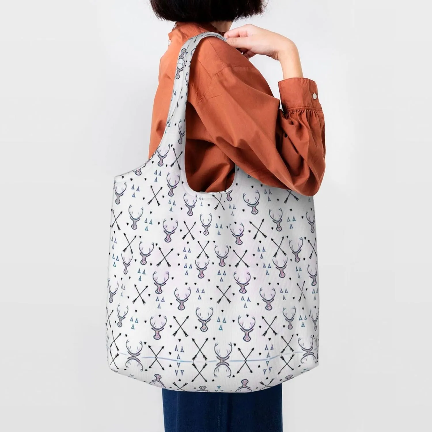 Heaps Of Orange Monarch Butterflies Canvas Bag Bag Handbag Eco-Friendly Reusable Groceryshopping Bags For Women Girls