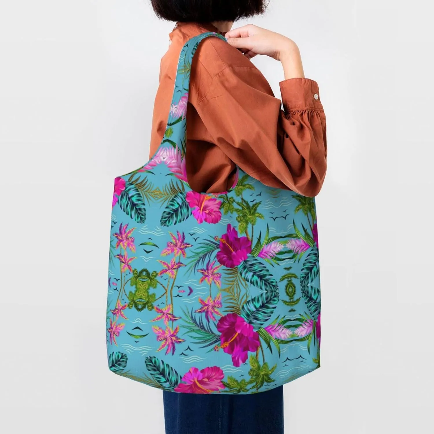 Heaps Of Orange Monarch Butterflies Canvas Bag Bag Handbag Eco-Friendly Reusable Groceryshopping Bags For Women Girls