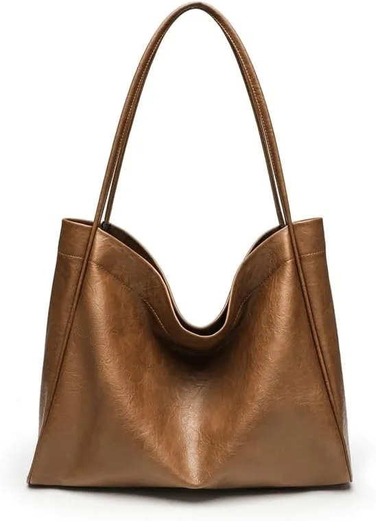 Hobo Bags for Women Large Tote Bag Commuter Tote Slouchy Leather Bag Shoulder Bag Work Bag Handbags with Small Purse