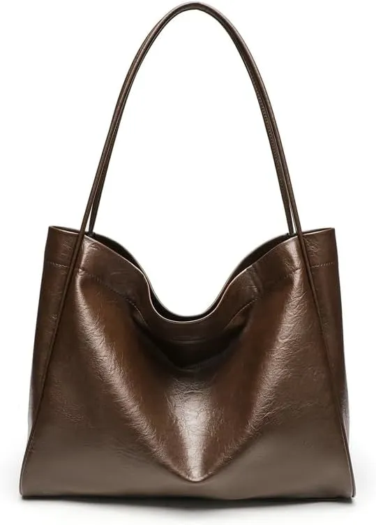Hobo Bags for Women Large Tote Bag Commuter Tote Slouchy Leather Bag Shoulder Bag Work Bag Handbags with Small Purse